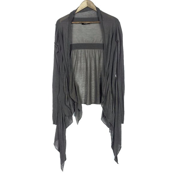 All Saints Sweaters - All Saints Spitalfields Brown Cascading Cardigan